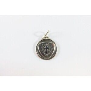 I Am A Methodist Sterling Silver Charm Round Vintage Hayward Sterling